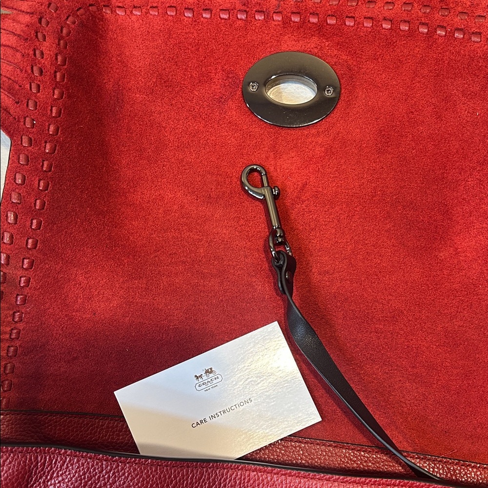 🍍Coach Dakota NWOT Fringe Flap Crossbody Leather Shoulder Bag - Picture 17 of 17